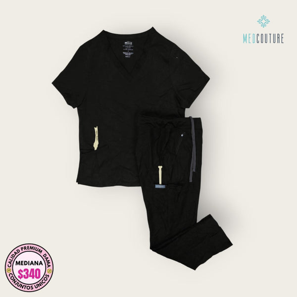 Conjunto médico MedCouture negro | Dama M