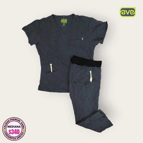Conjunto médico AVE gris azulado