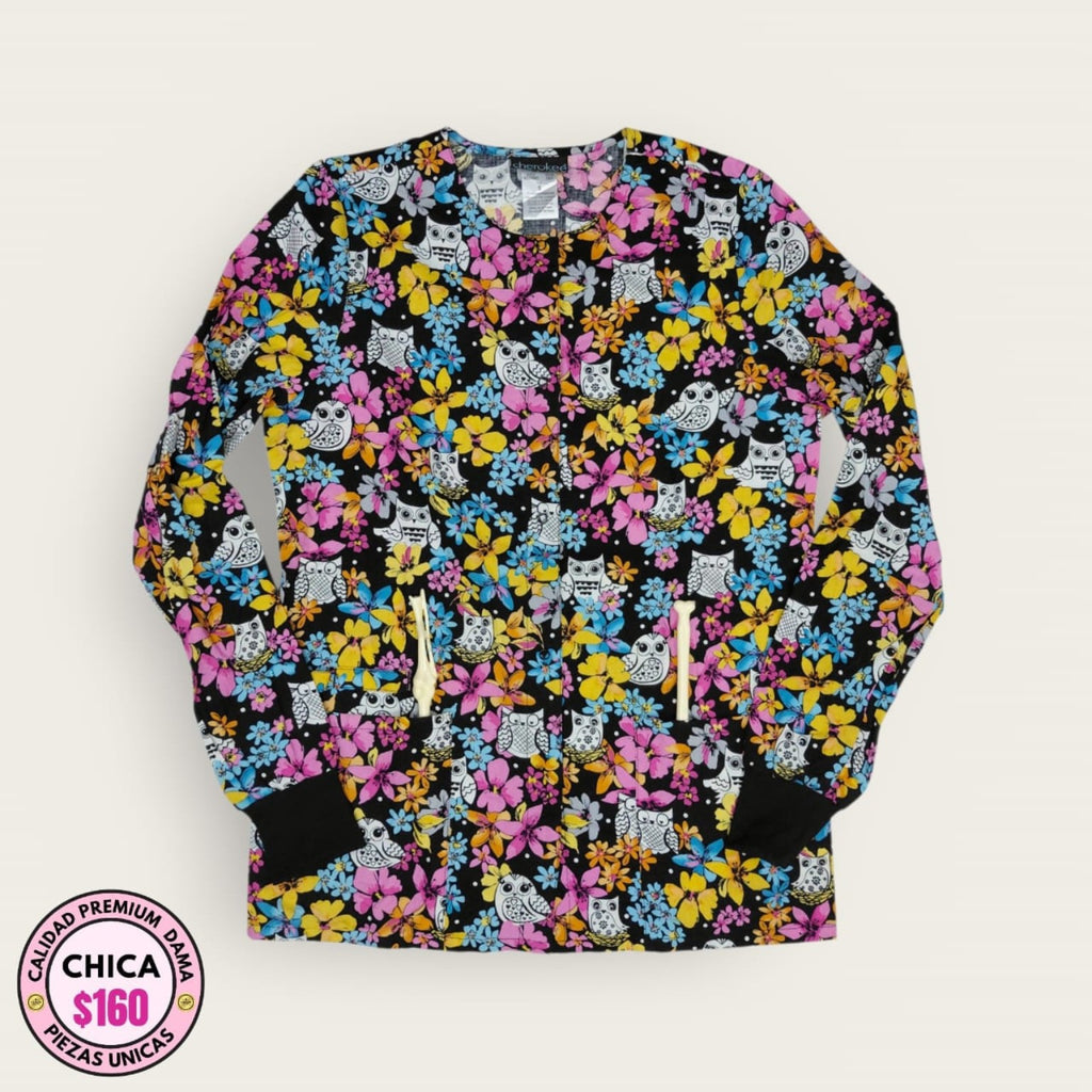 Cubrepolvo médico estampado multicolor talla chica