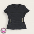 Chemise médico negro talla chica