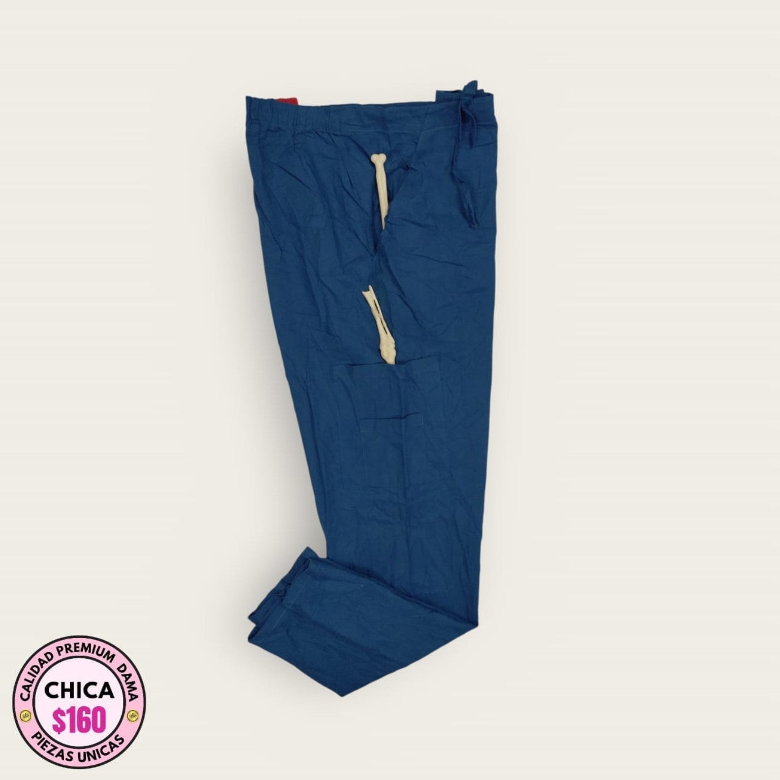 Pantalón médico azul petróleo talla chica