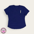 Filipina médica azul marino cuello V | Dama Chica, uniforme médico premium talla Chica