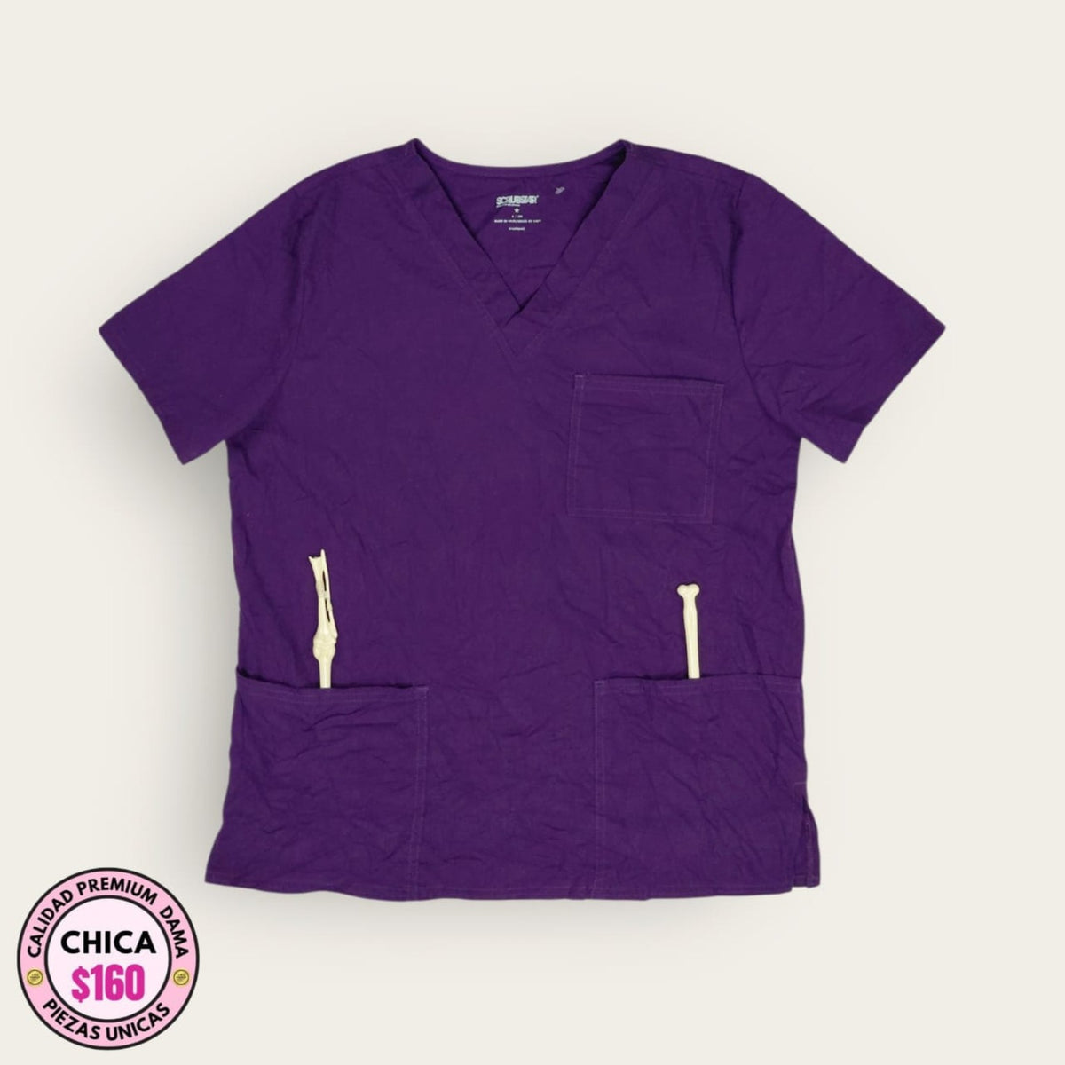 Filipina médica Scrubstar morada | Dama Chica, uniforme médico premium talla Chica