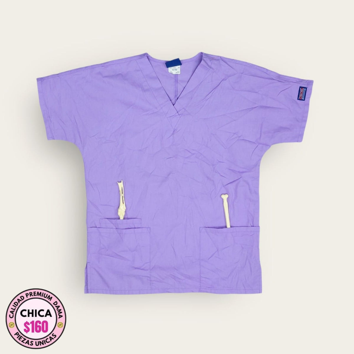 Filipina médica Cherokee lavanda | Dama Chica, uniforme médico premium talla Chica