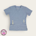Filipina médica ScrubAid azul cielo | Dama Chica, uniforme médico premium talla Chica