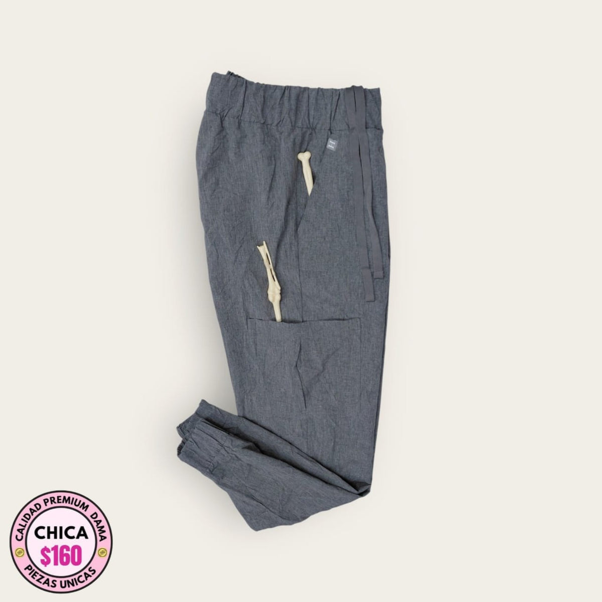 Pantalón médico Healing Hands gris jaspeado | Dama Chica, uniforme médico premium talla Chica