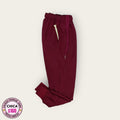 Pantalón médico vino con cordón | Dama Chica, uniforme médico premium talla Chica