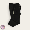 Pantalón médico negro cargo con cordón, talla extragrande para dama, disponible en Uniformes MID.