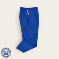 Pantalón médico azul rey de corte recto, talla grande para caballero, línea Premium de Uniformes MID.