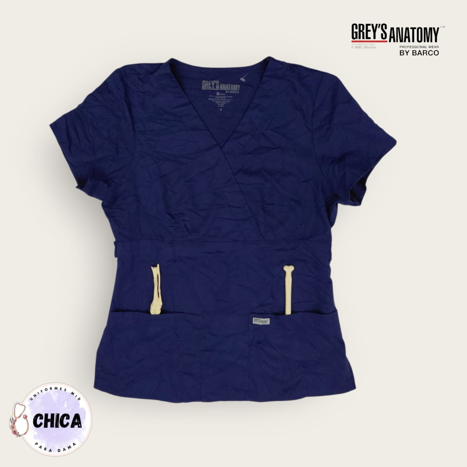 Chemise azul