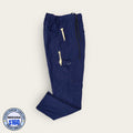 Pantalón médico azul marino cargo con cordón, talla mediana para caballero, línea Premium de Uniformes MID.