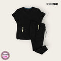 Conjunto médico premium Scrubstar color negro para dama talla L