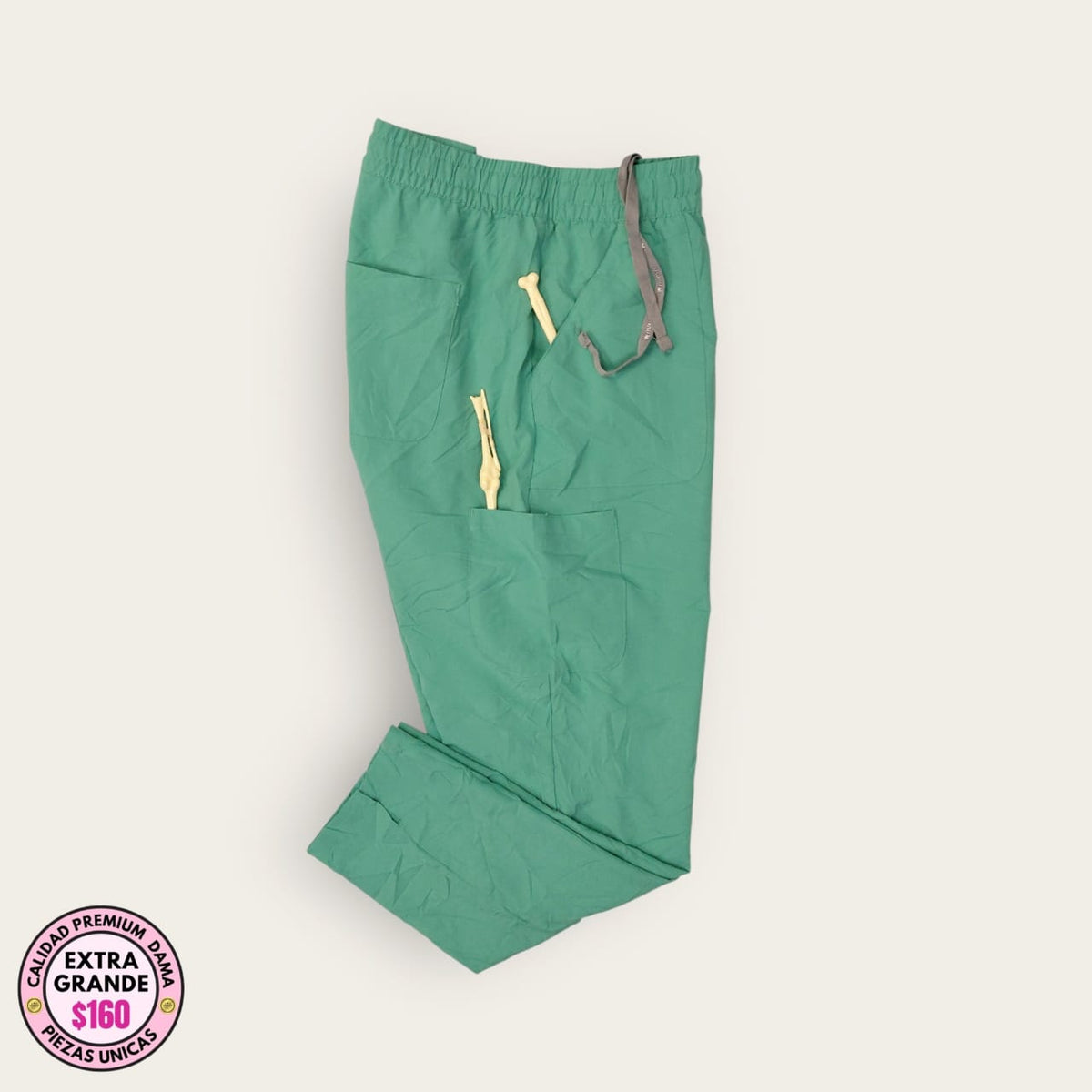 Pantalón médico verde menta | Dama XL