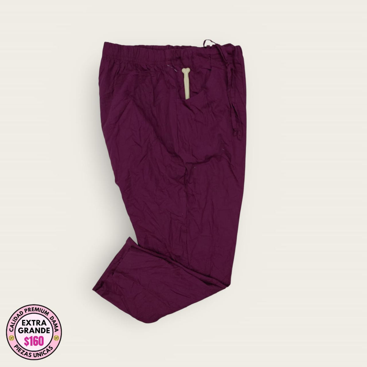Pantalón médico premium vino | Dama XL
