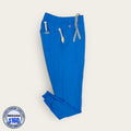 Pantalón médico FIGS azul rey, talla mediana para caballero, línea Premium de Uniformes MID.