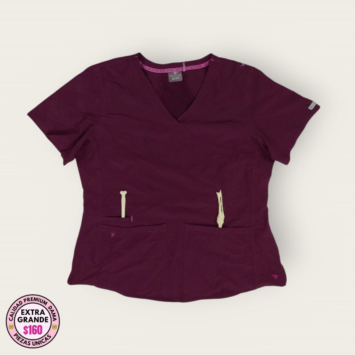Filipina médica premium vino (chemise) | XL