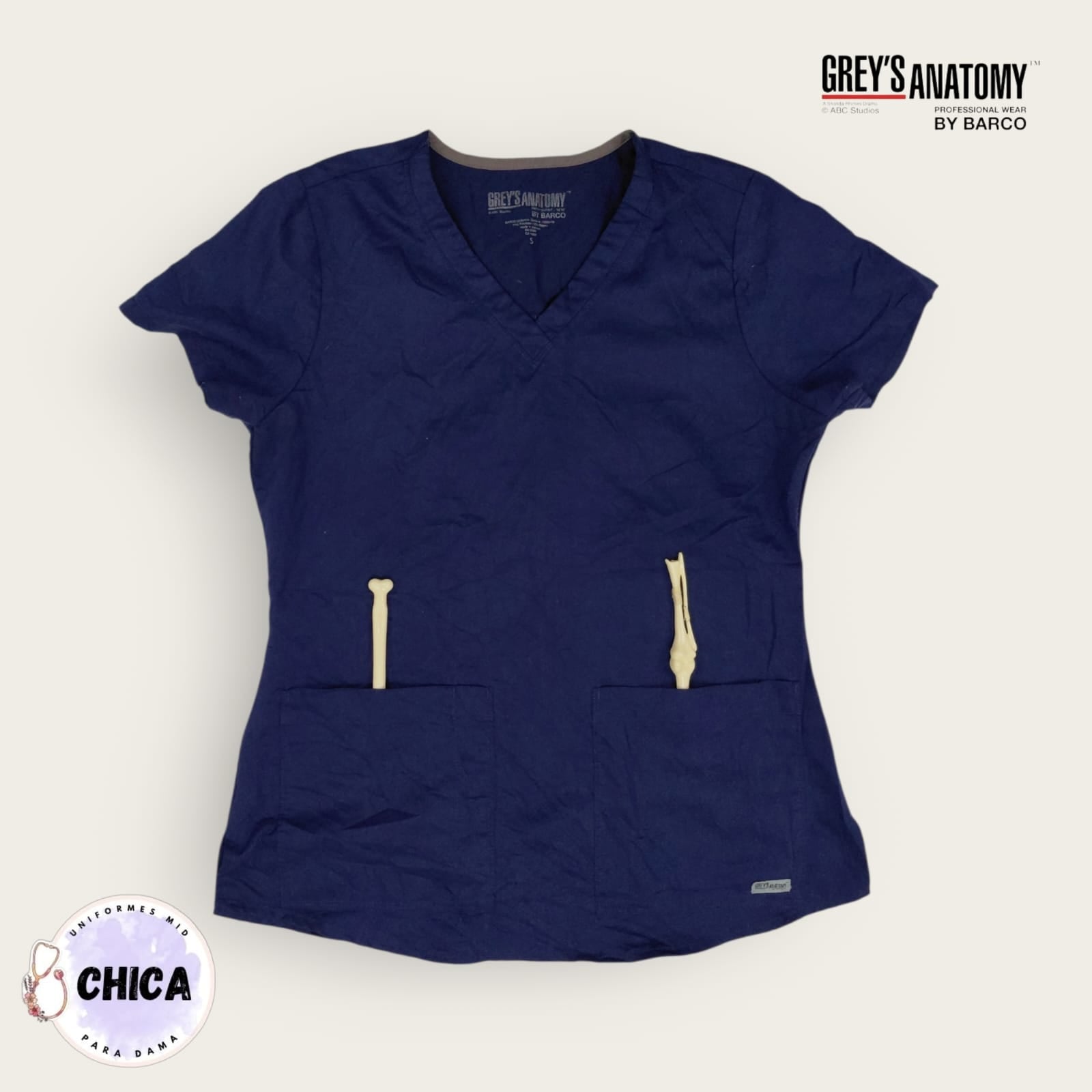 Chemise azul