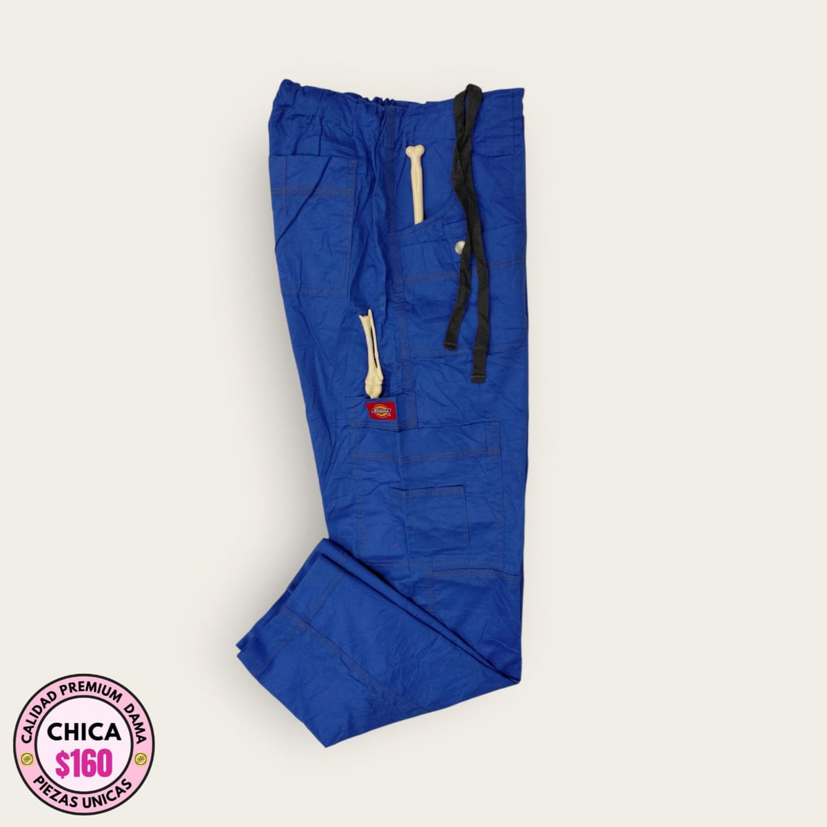 Pantalón médico premium color azul rey para dama talla S