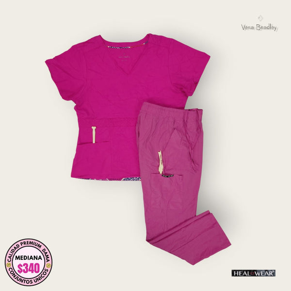 Conjunto médico Vera Bradley fucsia | Dama M