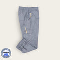 Pantalón médico Cherokee Workwear gris cargo, talla grande para caballero, línea Premium de Uniformes MID.