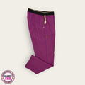 Pantalón médico vino con cintura negra | Dama L