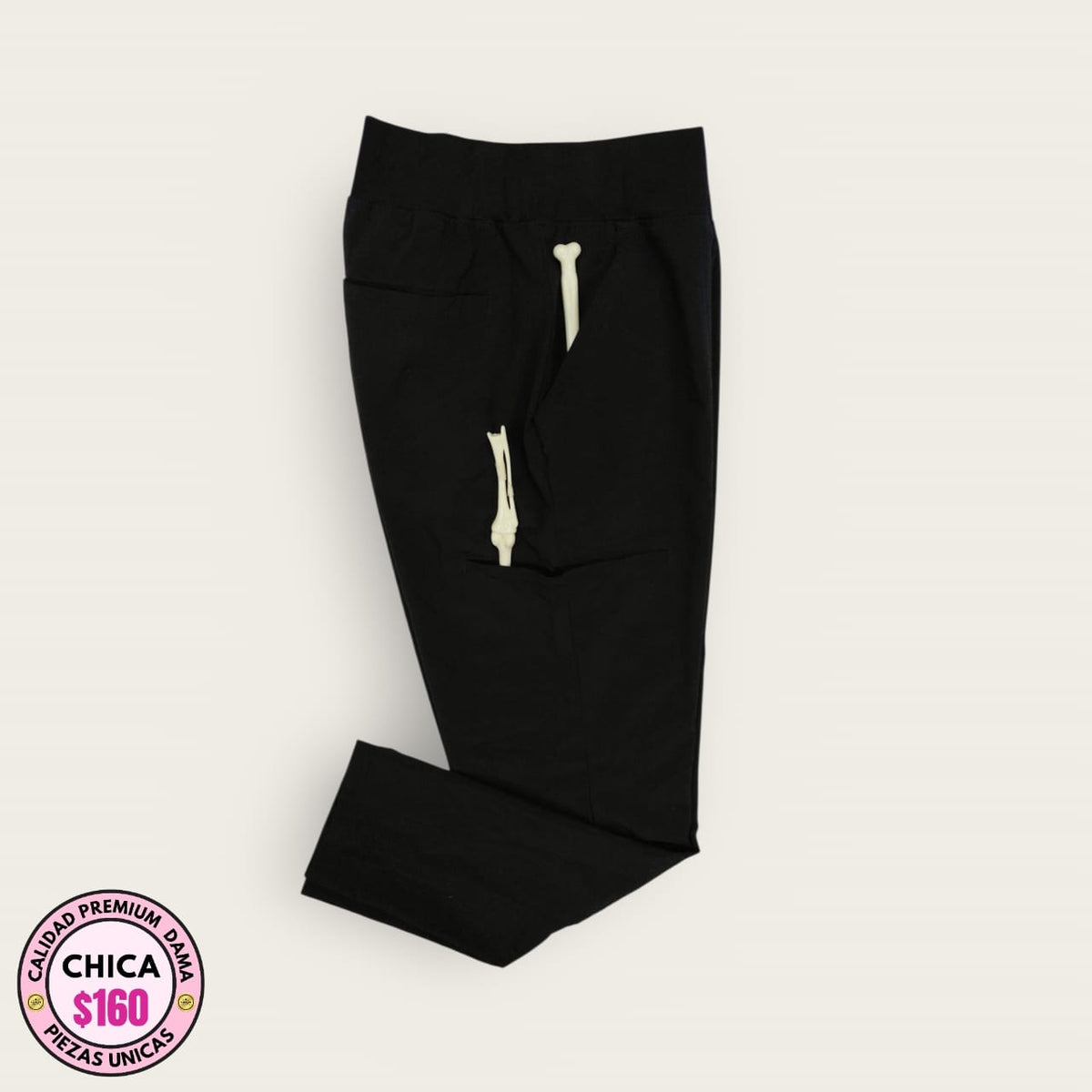 Pantalón médico premium negro | Dama S