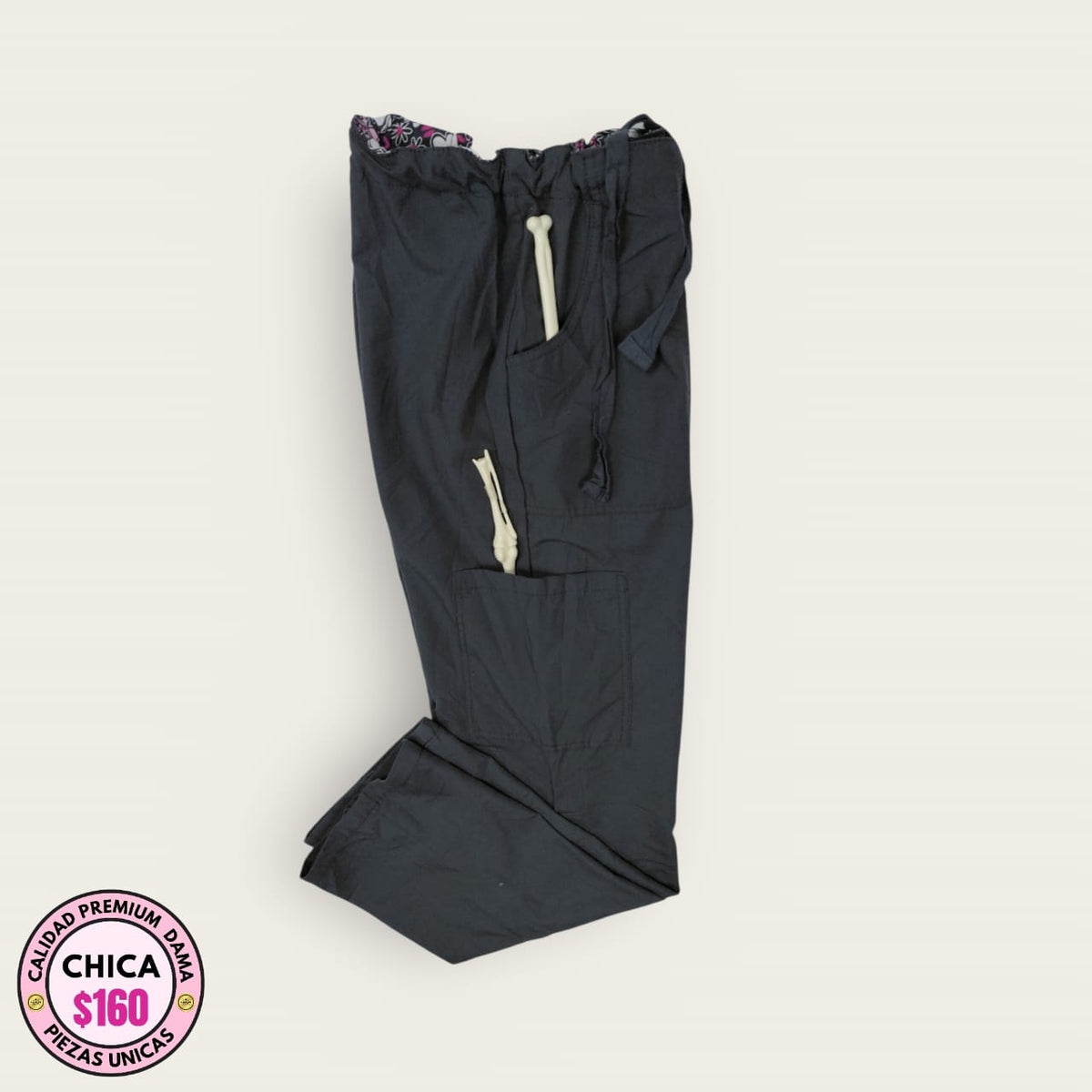 Pantalón médico premium gris Oxford | Dama S