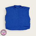Chemise médica azul rey sin mangas | Dama 2XL