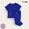 Conjunto médico Scrubstar azul rey, talla extragrande para dama, disponible en Uniformes MID.