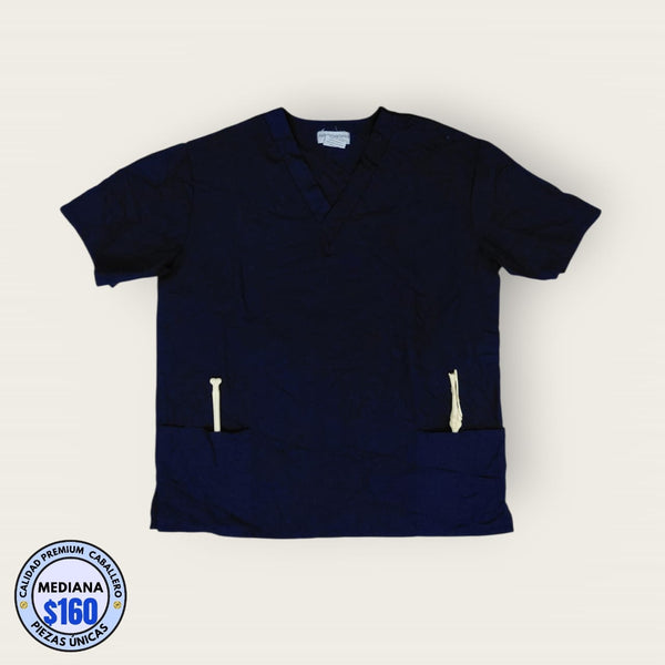 Chemise médica premium azul marino | Caballero M