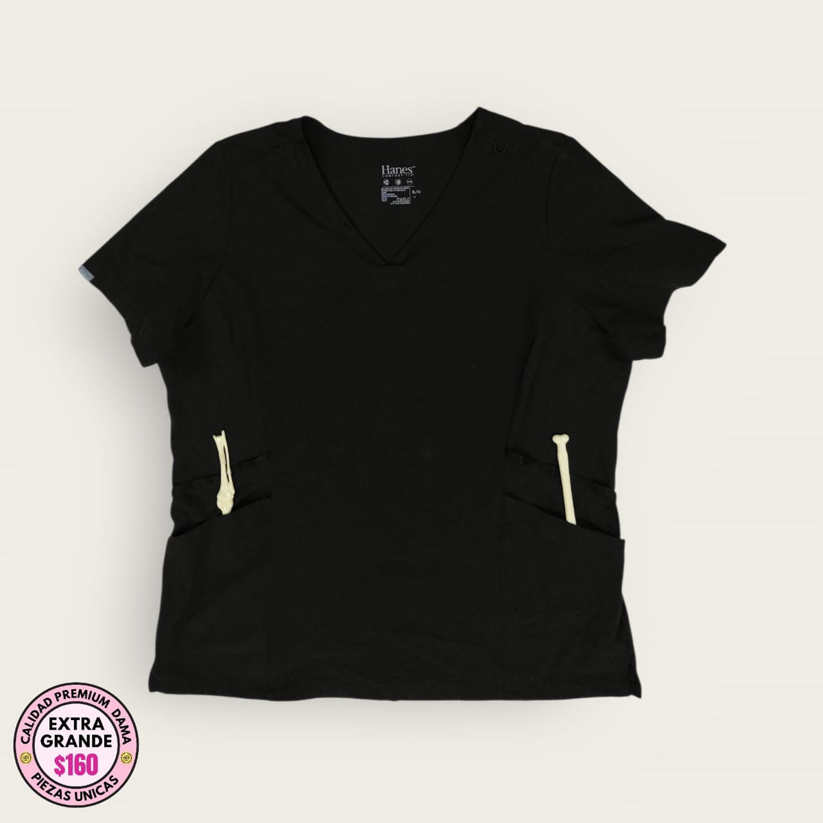 Filipina médica premium negro (chemise) | XL
