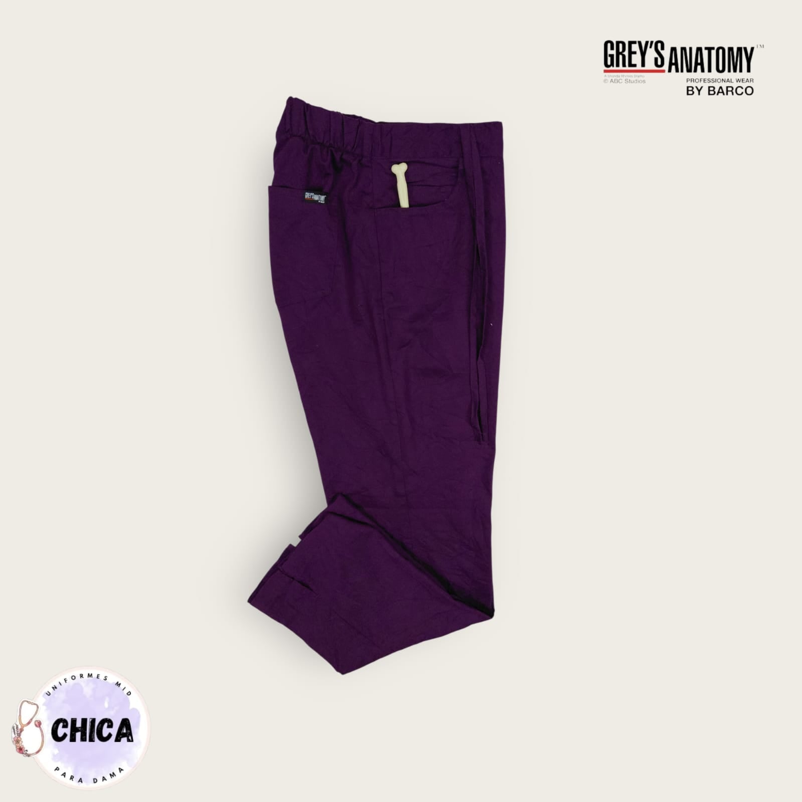 Pantalón vino tinto