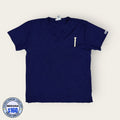 Filipina médica Cherokee Workwear azul marino, talla mediana para caballero, línea Premium de Uniformes MID.