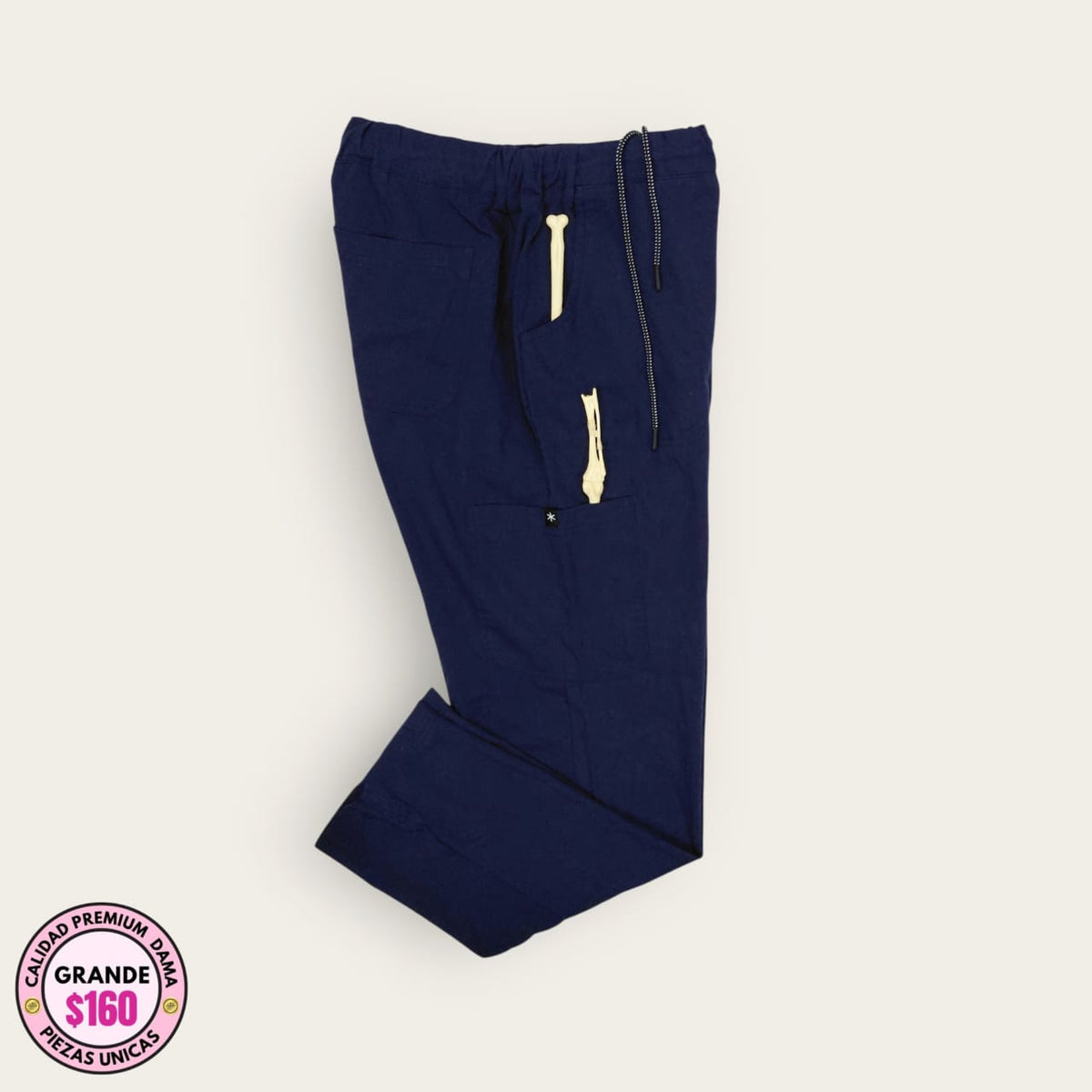 Pantalón médico azul marino clásico | Dama L