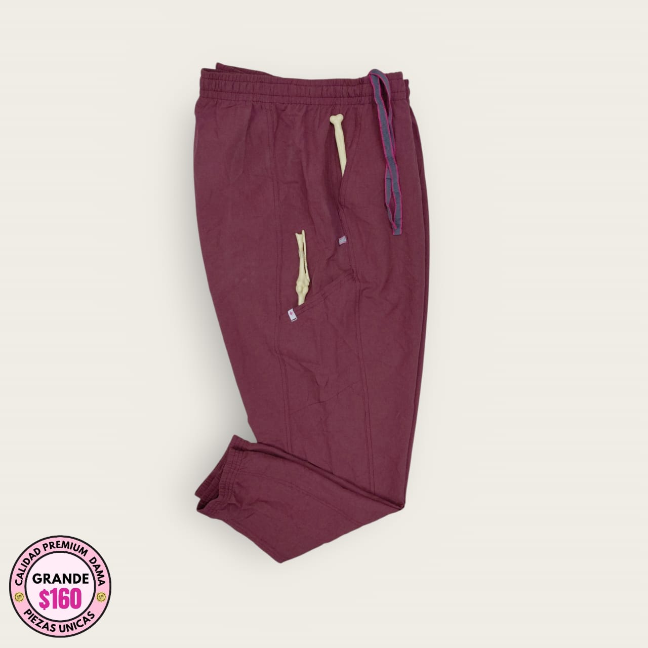 Pantalón médico premium vino | Dama L