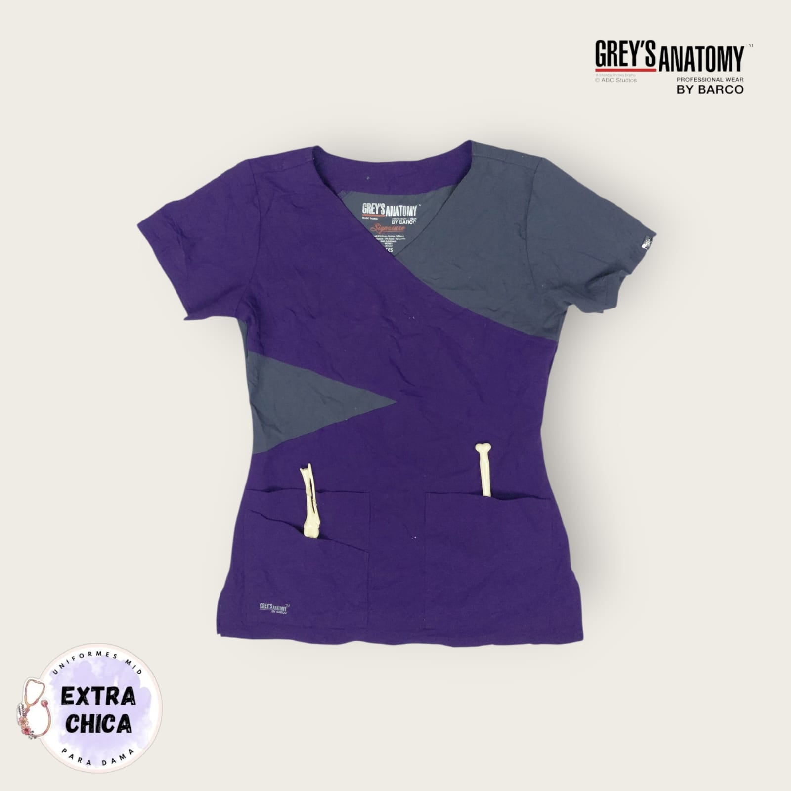 Chemise morado-gris