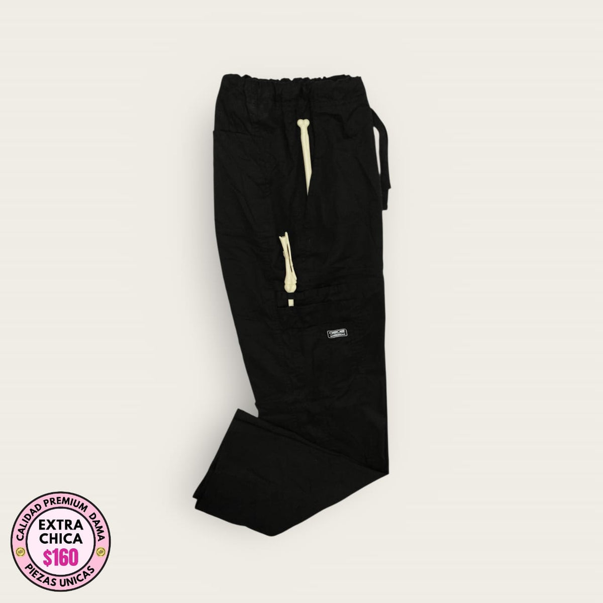 Pantalón médico premium negro | Dama XS