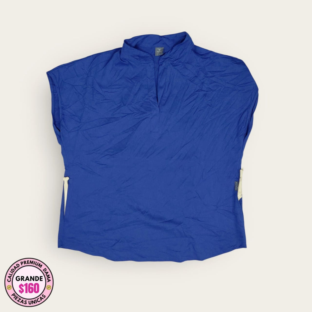 Filipina médica Healing Hands azul rey cuello alto | Dama L