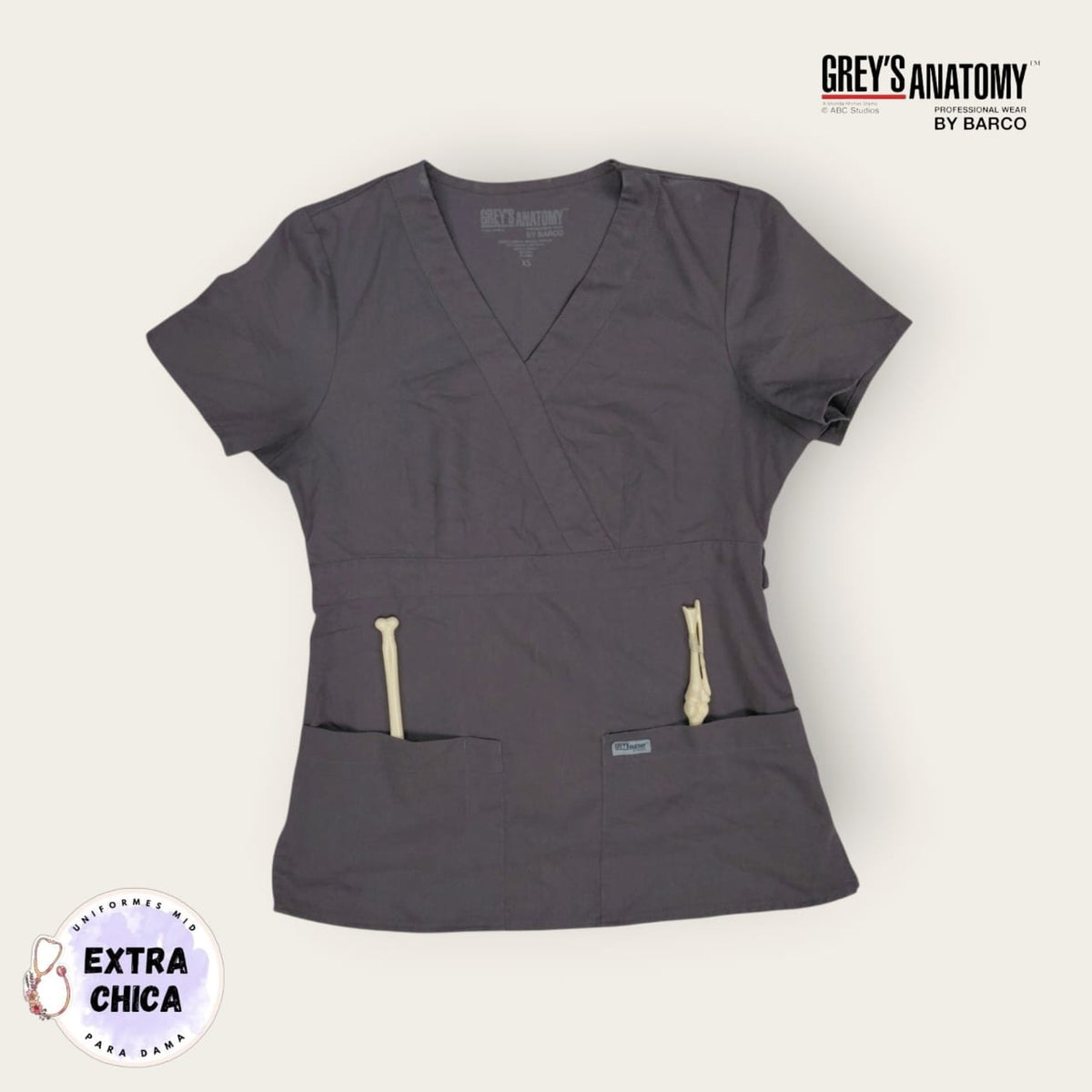 Filipina médica Grey's Anatomy gris grafito | Dama XS