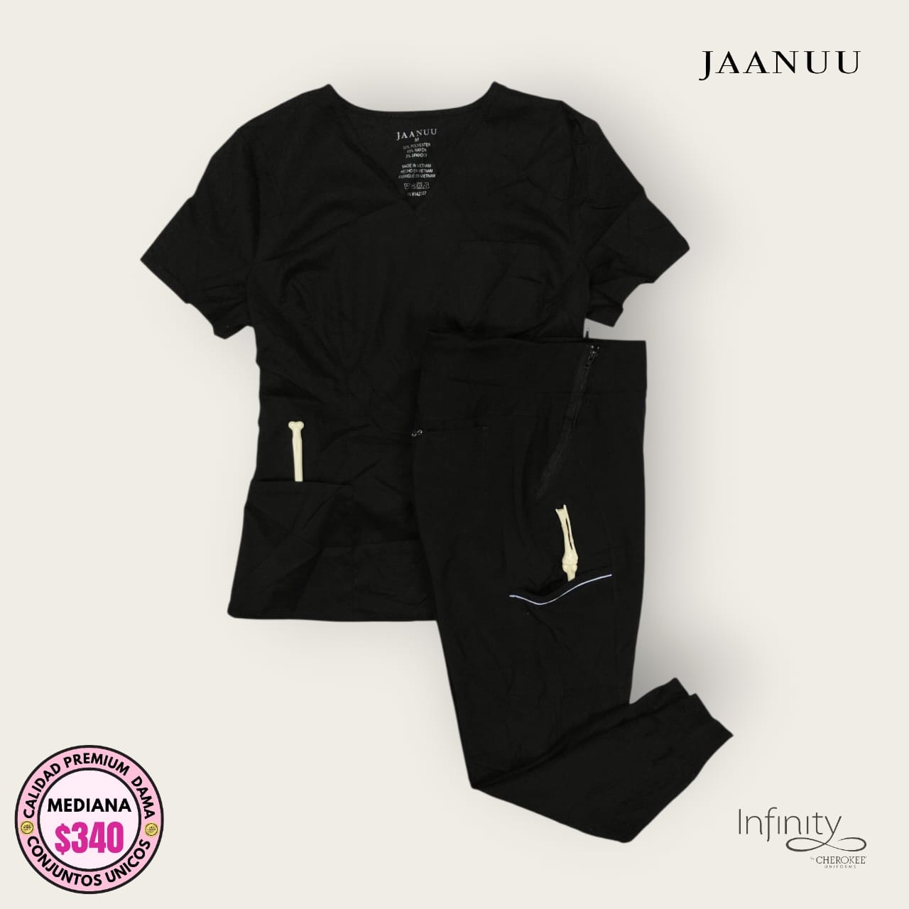 Conjunto negro strech