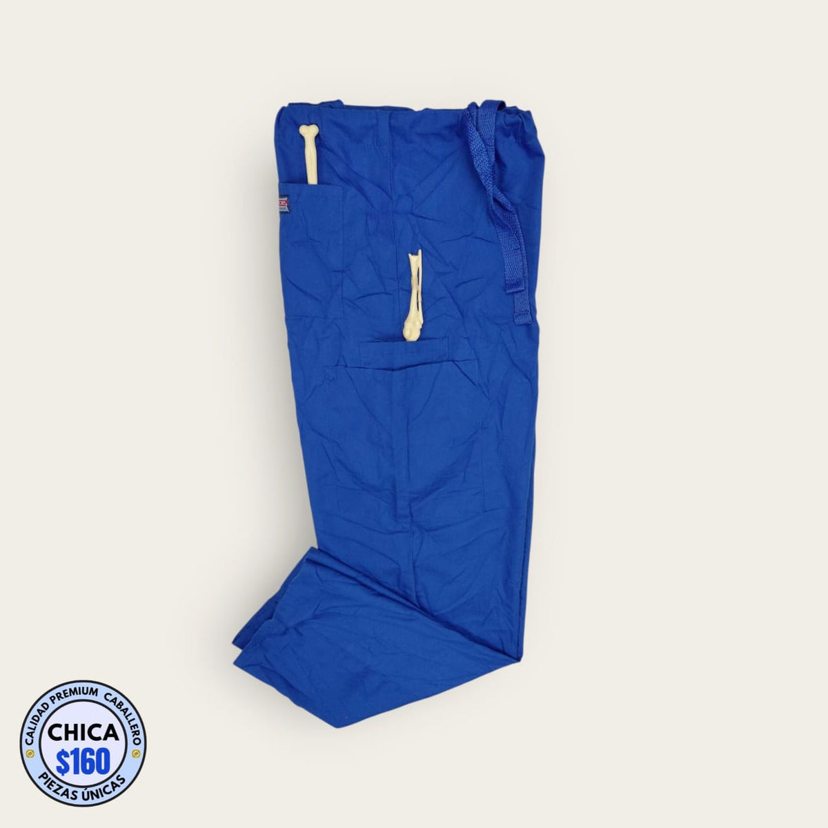 Pantalón médico azul cerúleo cargo | Caballero S