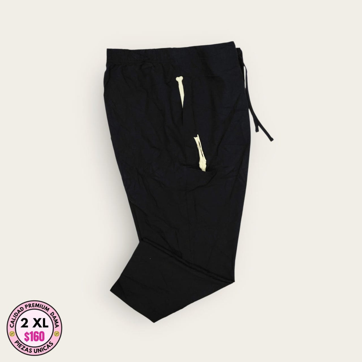Pantalón médico negro | Dama 2XL
