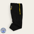 Pantalón médico WonderWink negro con cordón amarillo, talla extragrande para caballero, línea Premium de Uniformes MID.