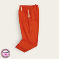 Pantalón médico premium naranja con cordón, talla grande para dama, disponible en Uniformes MID.