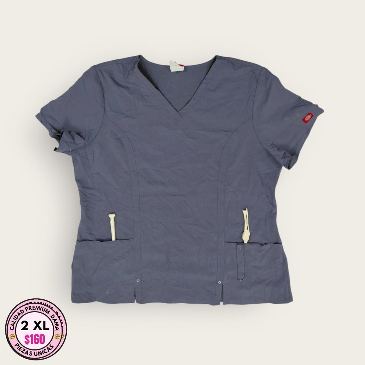 Chemise médica Dickies gris | Dama 2XL