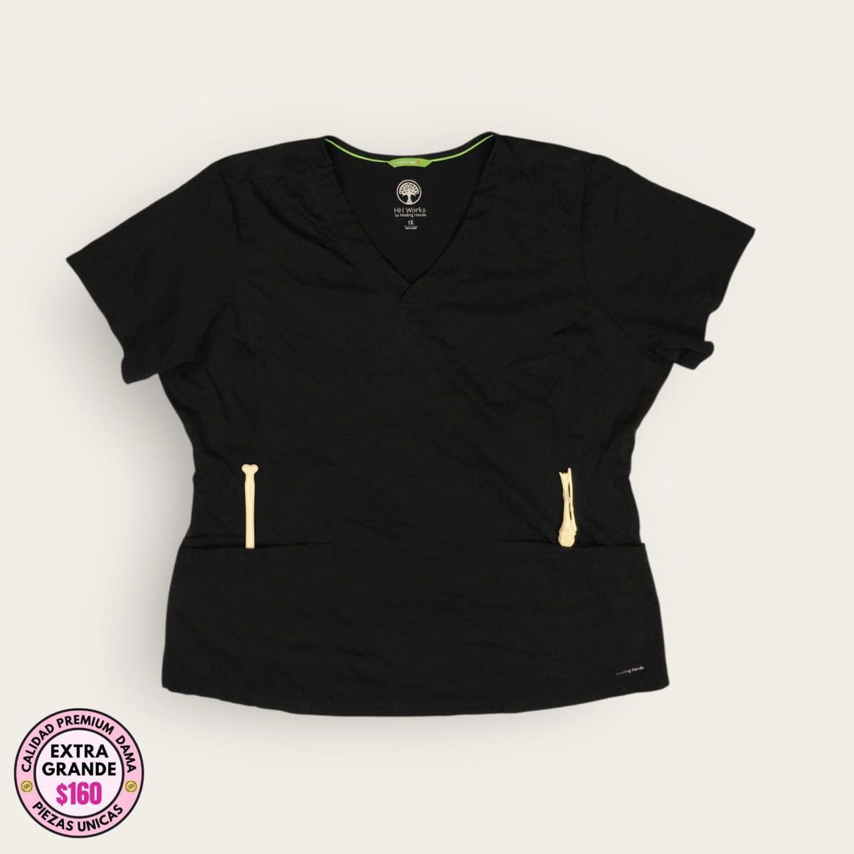 Filipina médica Healing Hands negra | Dama XL