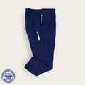 Pantalón médico azul marino de pretina elástica, talla extragrande para caballero, línea Premium de Uniformes MID.