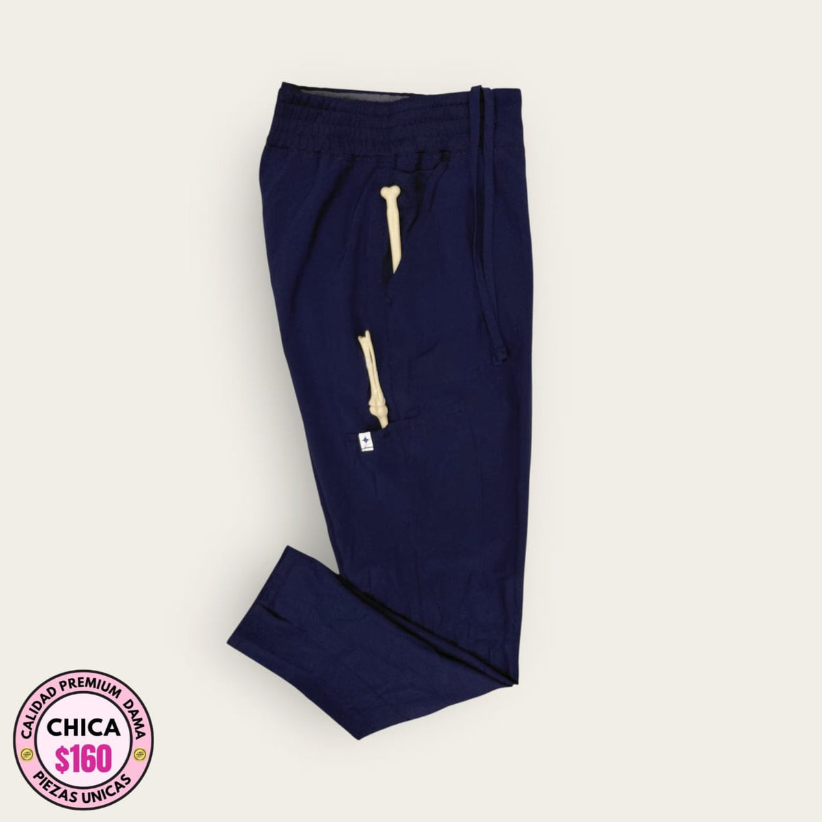 Pantalón médico premium color azul marino para dama talla S