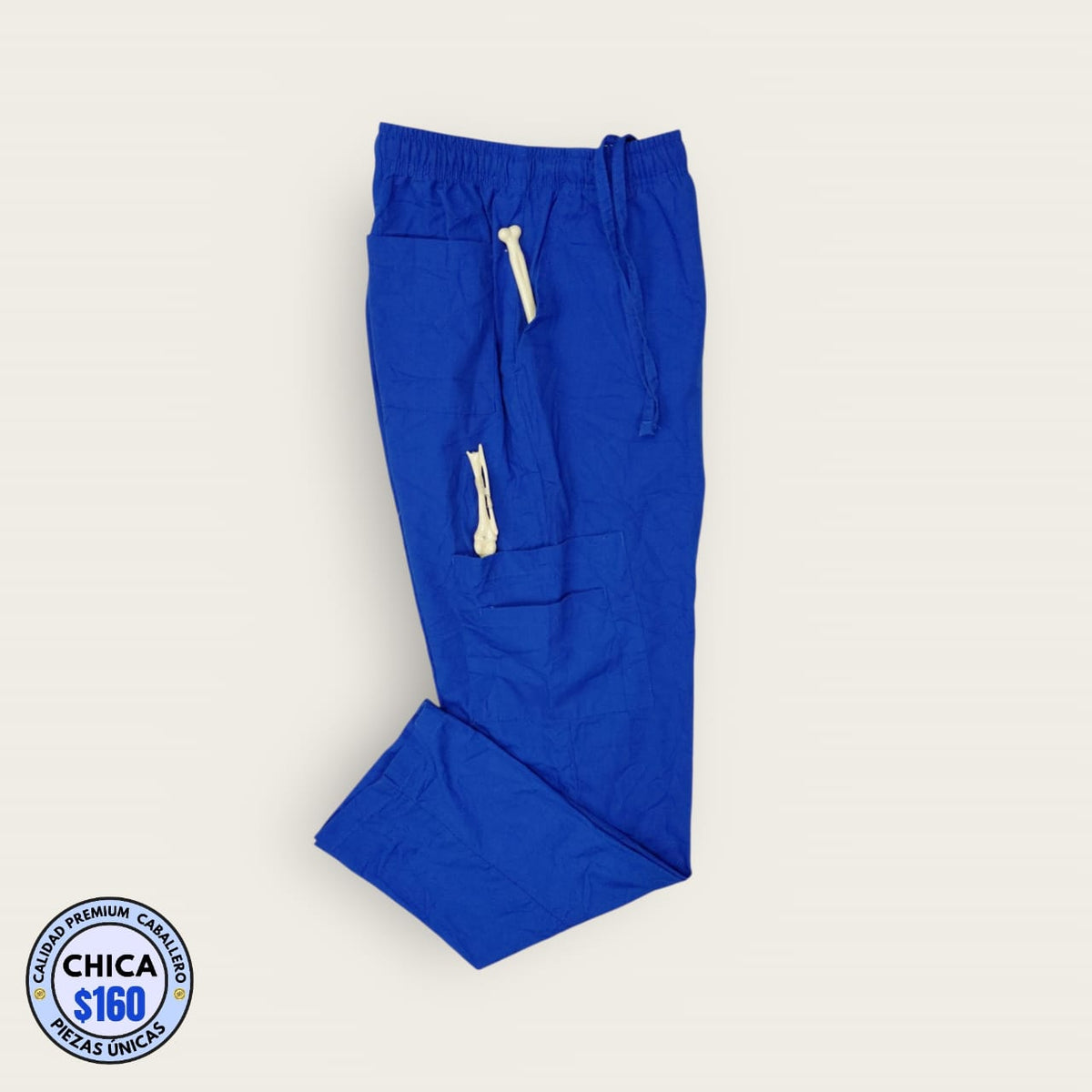 Pantalón médico azul rey cargo | Caballero S