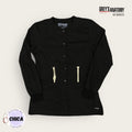 Chaqueta médica Grey's Anatomy negra de manga larga | Dama S